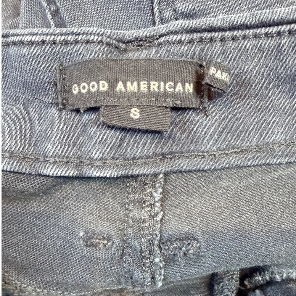Good American Pull On Flare Jeans‎ Washed Black Size Small